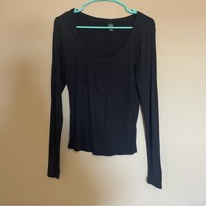 Wild Fable Black Long Sleeve Top